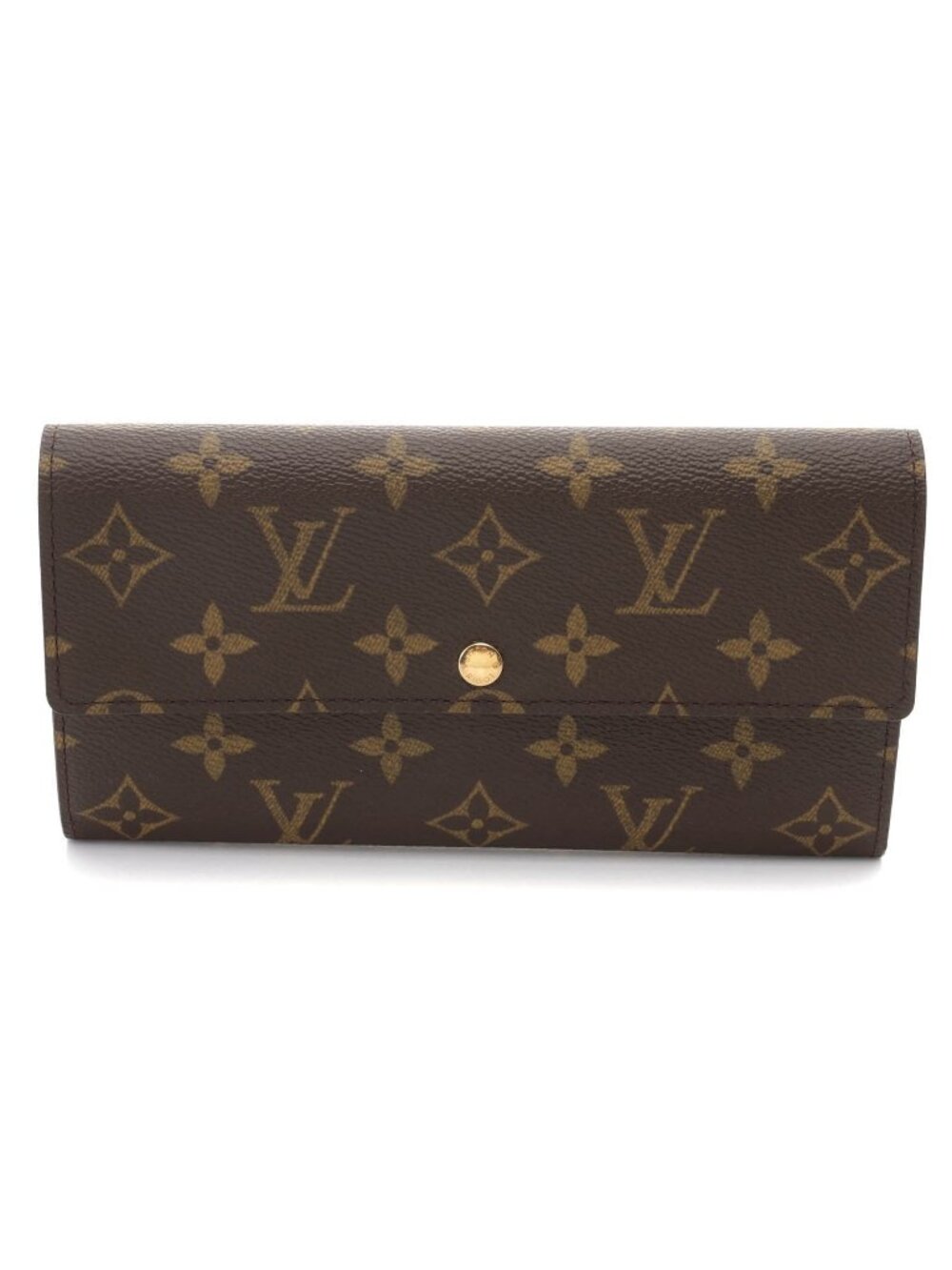 Louis Vuitton Pochette Porte Monnaie Credit Monogram Wallet Canvas